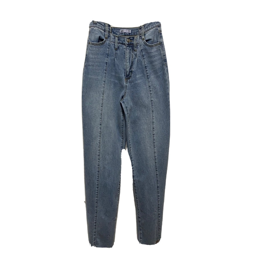 SO Women's High Rise Wide Leg Jeans Size 3/26W Blue Denim NWT